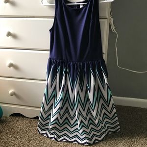 Chevron print dress